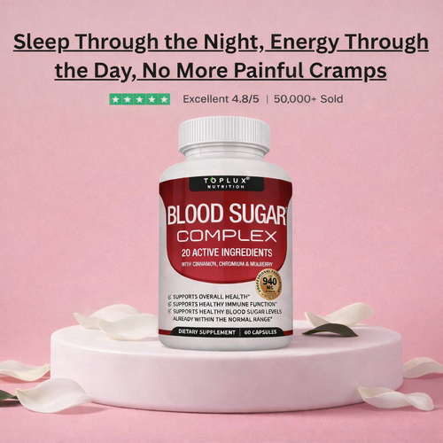 Blood Sugar Complex 20 Vitamins & Minerals Support Overall Health