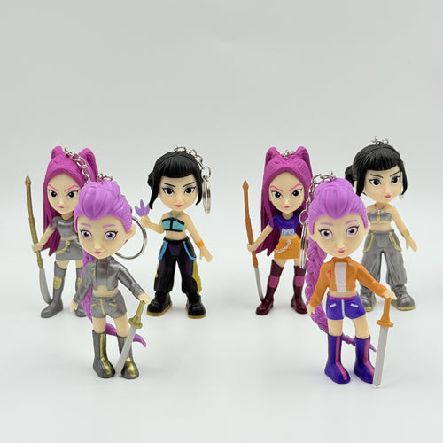 Kpop Demon Hunter Rumi Zoey Mira 6-Piece Figurine Set