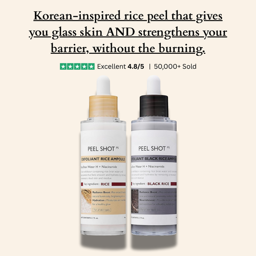 Beauty Peel Shot - White + Black Rice Set